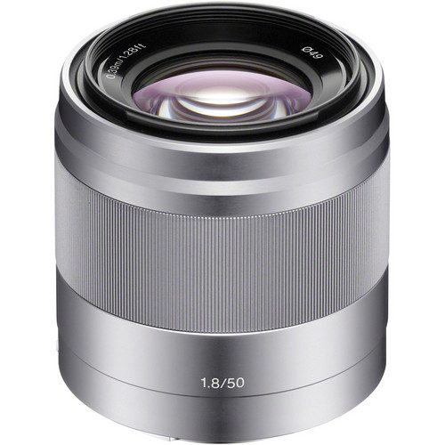 Sony E 50mm f/1.8 OSS Lens (Black & Silver)