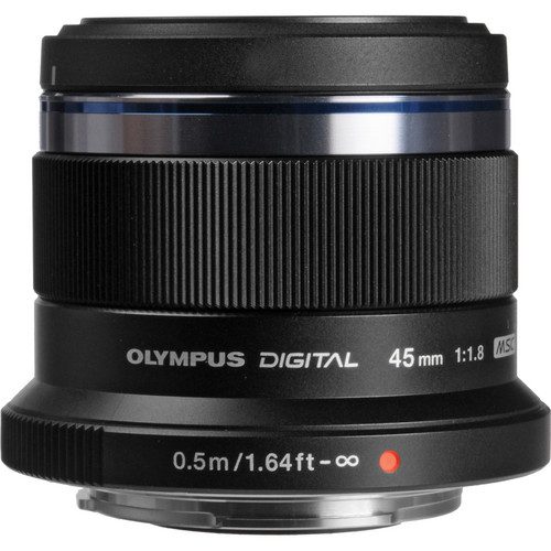 Olympus M. Zuiko Digital ED 45mm f/1.8 Lens (Black)