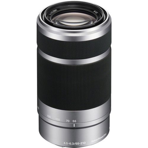Sony E 55-210mm f/4.5-6.3 OSS E-Mount Lens (Black & Silver)