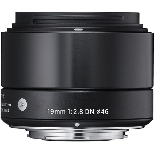 Sigma 19mm f/2.8 DN Lens for (Sony E, M4/3 Mount) (Black & Silver)