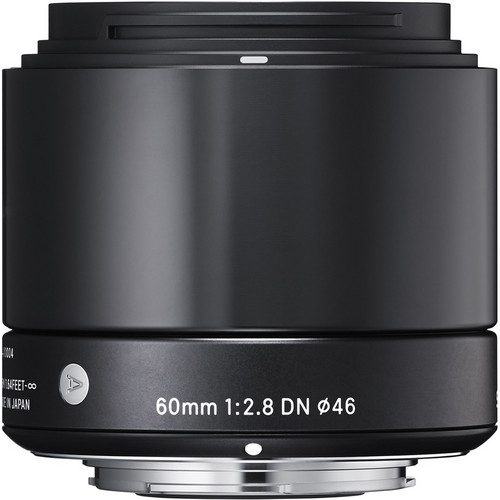 Sigma 60mm f/2.8 DN Lens for (Sony E, M4/3 Mount) (Black & Silver)