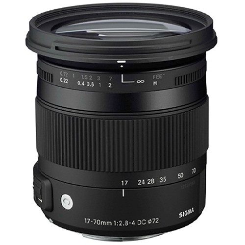 Sigma 17-70mm f/2.8-4 DC Macro OS HSM Lens Comtemporary for (Canon, Nikon. Sony A, SA)